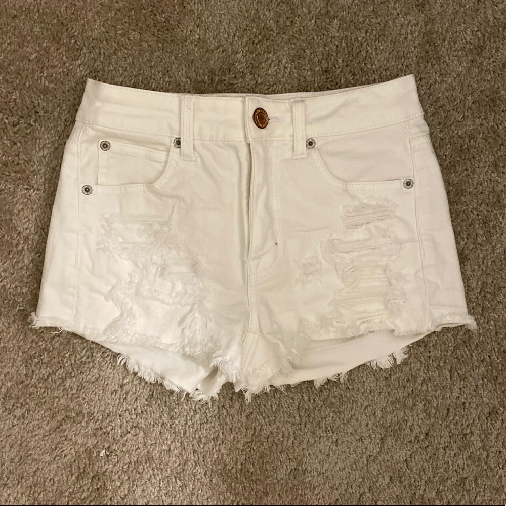 American Eagle Ripped Denim Shorts